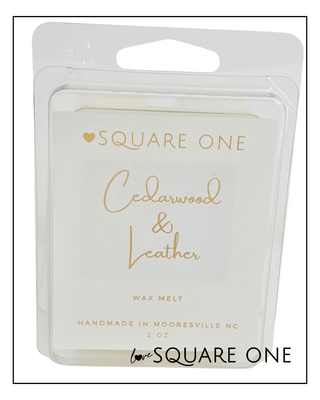 Cedarwood & Leather Wax Melt - Love Square One