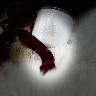 Happy Holidays – Limited Edition Engraved White Jar Candle - Love Square One