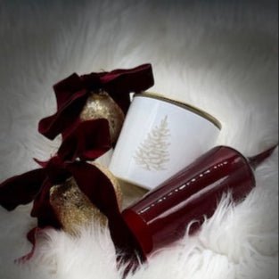Happy Holidays – Limited Edition Engraved White Jar Candle - Love Square One