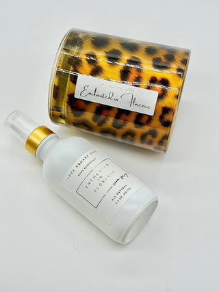 Leopard Candle Collection | Custom Scent | Clean Burning Wood Wick - Love Square One