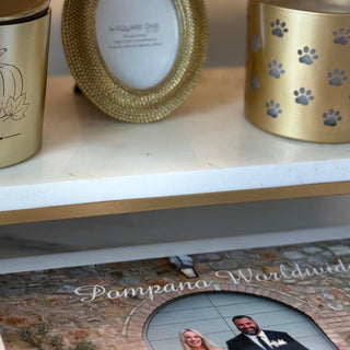 Gold PAWpercorn & Citrus Paw Wrap Design Candle