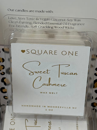 Sweet Tuscan Cashmere Wax Melt, Soft Vanilla Amber, 2 oz