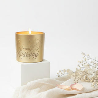 Happy Birthday Coconut Soy Wood Wick Candle, 9 oz
