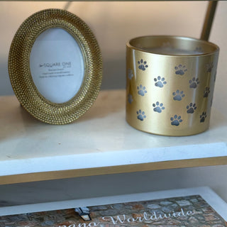 Gold PAWpercorn & Citrus Paw Wrap Design Candle
