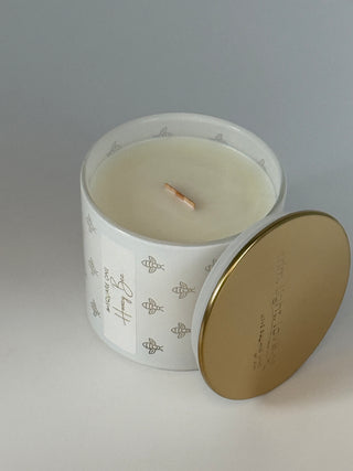 Honey Bee Candle, Warm Honey Citrus, 9 oz
