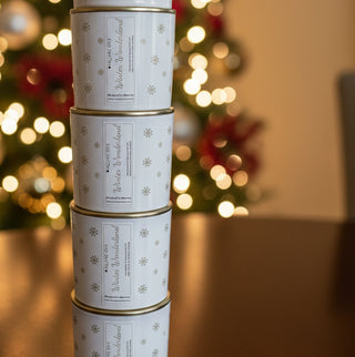 Winter Wonderland Snowflake Wrap Candle
