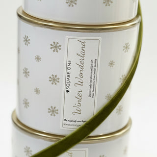 Winter Wonderland Snowflake Wrap Candle