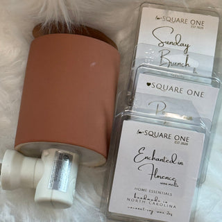 Square One skincare product on a fluffy white surface