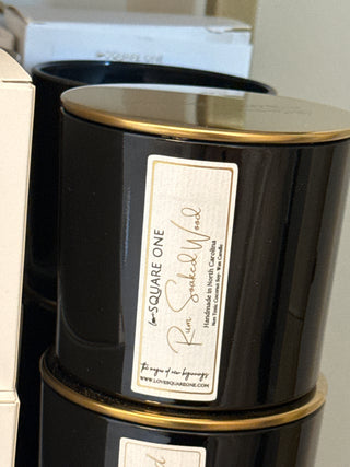 Rum-Soaked Wood Candle, Dark Rum Oak, 9 oz