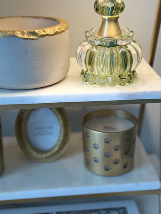 Gold PAWpercorn & Citrus Paw Wrap Design Candle