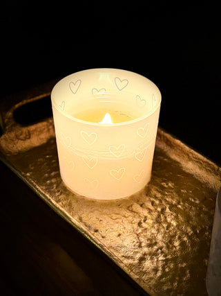 Enchanted in Florence – Heart Wrap - Vanilla Luxury Fragranced Candle, 9 oz