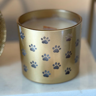 Gold PAWpercorn & Citrus Paw Wrap Design Candle