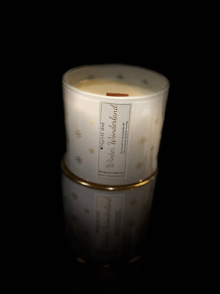 Winter Wonderland Snowflake Wrap Candle
