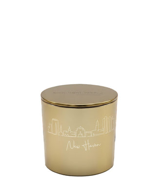Custom City Skyline Engraved Candle - Love Square One