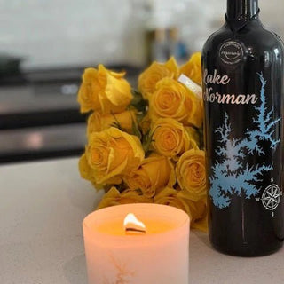Custom Lake Design Candle - Love Square One