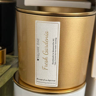 Fresh Gardenia Candle, Bright Gardenia Jasmine, 9 oz - Love Square One