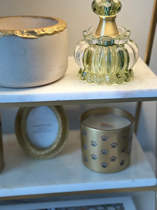Gold PAWpercorn & Citrus Paw Wrap Design Candle - Love Square One