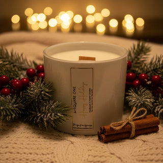 Happy Holidays 9oz Candle - Love Square One