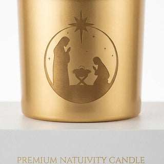 Happy Holidays 9oz Manger Design - Love Square One