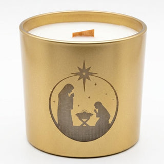 Happy Holidays 9oz Manger Design - Love Square One