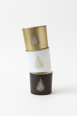 Happy Holidays Holiday Candle with Engraved Tree, 9 oz - Love Square One