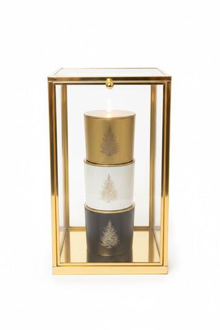 Happy Holidays Holiday Candle with Engraved Tree, 9 oz - Love Square One