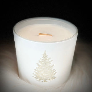Happy Holidays – Limited Edition Engraved White Jar Candle - Love Square One