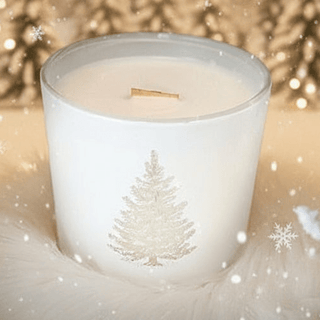 Happy Holidays – Limited Edition Engraved White Jar Candle - Love Square One