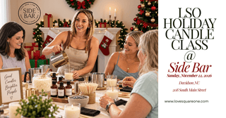 Holiday Candle Making Class at Sidebar Bottle Co. Davidson NC – November 22 - Love Square One