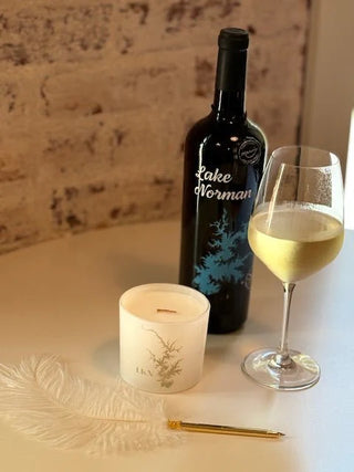 Custom Lake Design Candle