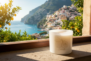 Limoncello Candle, Bright Lemon Vanilla, Premium Design - Love Square One