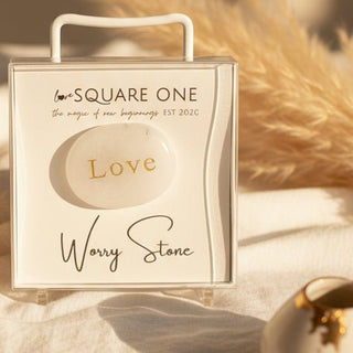Love Worry Stone. A Pocket Reminder You Are Never Alone - Love Square One