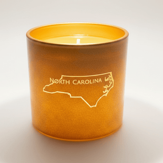 NC Outline Sicilian Blood Orange Candle, Bright Orange Citrus - Love Square One