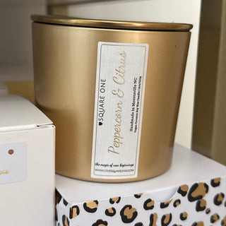 Peppercorn & Citrus Candle, Bright Citrus Spice, 9 oz - Love Square One