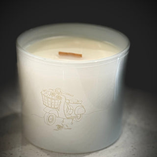 (Premium) Sicilian Blood Orange Candle, Bright Orange Citrus, Design - Love Square One