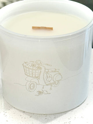 (Premium) Sicilian Blood Orange Candle, Bright Orange Citrus, Design - Love Square One