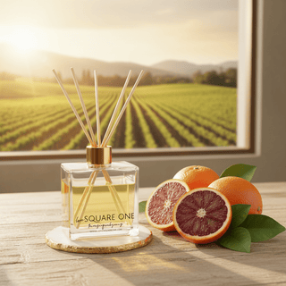 Sicilian Blood Orange Reed Diffuser, Bright Orange Citrus, 6 oz - Love Square One