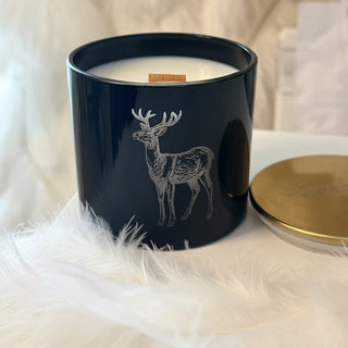 Spiced Vanilla Deer Candle, Cozy Vanilla Cinnamon, 9 oz - Love Square One