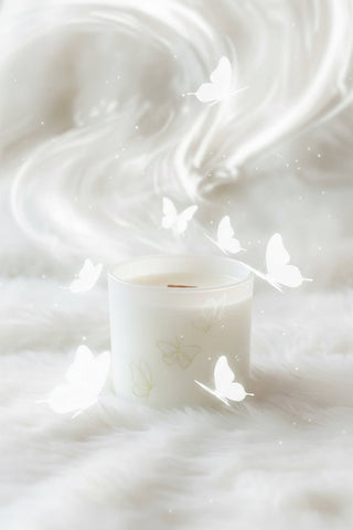 Sweet Tuscan Cashmere Candle, Butterfly Design, Premium - Love Square One