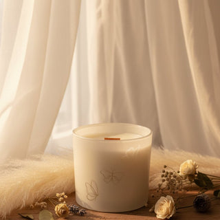 Sweet Tuscan Cashmere Candle, Butterfly Design, Premium - Love Square One