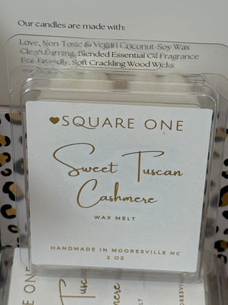 Sweet Tuscan Cashmere Wax Melt, Soft Vanilla Amber, 2 oz - Love Square One