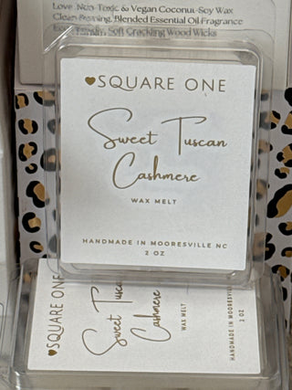 Sweet Tuscan Cashmere Wax Melt, Soft Vanilla Amber, 2 oz - Love Square One