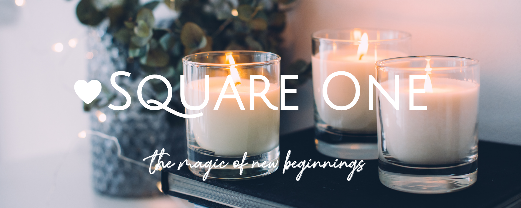 Love Square One Candles