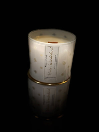 Winter Wonderland Snowflake Wrap Candle - Love Square One