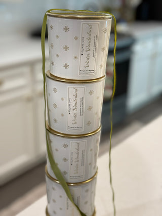 Winter Wonderland Snowflake Wrap Candle - Love Square One