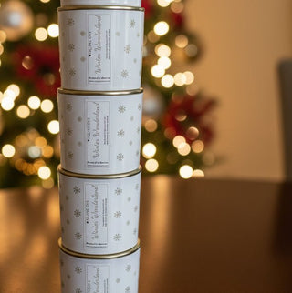 Winter Wonderland Snowflake Wrap Candle - Love Square One