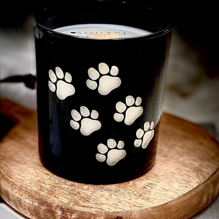 Paw Print Candle