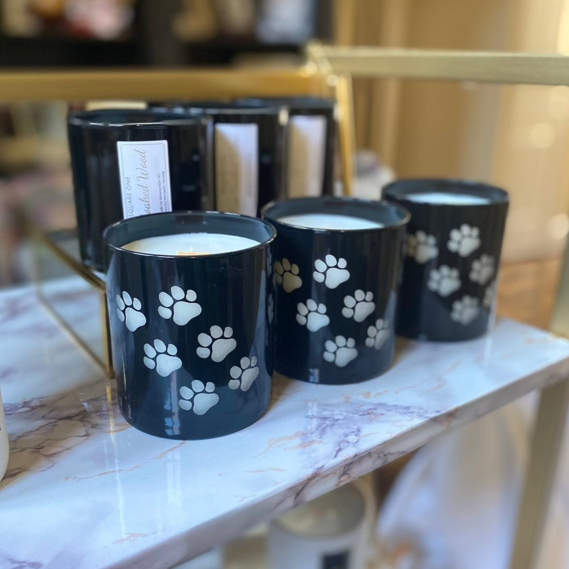 Paw Print Candle