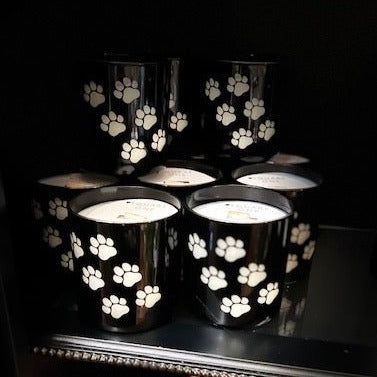 Paw Print Candle